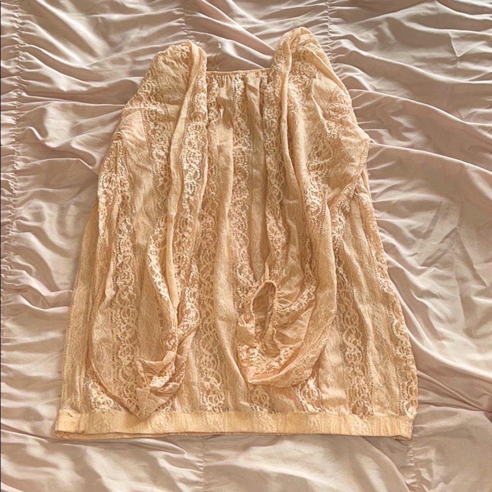 Lace off the shoulder top